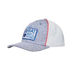 Ariat Men's Logo Patch Heather Grey Snapback Hat A300012406