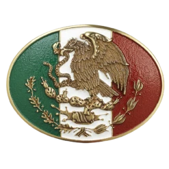 Ariat Men'sMexican Flag Colors With Eagle Motif Buckle A37013