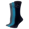 Wrangler® Ladies 3-Pair Rayon Horse Shoe Crew Socks 09427-7000-MED
