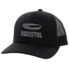 Hooey® Men's Resistol Feather 6-panel Black Trucker Cap 2251T-BK