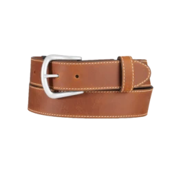 Justin® Men's Craftman Plain Brown Leather Belt C14059