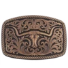 Montana Silversmiths Longhorn & Scrolls Bronze Buckle 33010BLB
