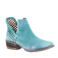 Circle G By Corral Ladies Turquoise Cutout Bootie Q5026