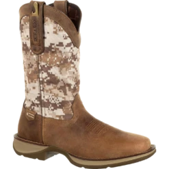 Durango Men's Rebel Desert Camo Dusty Brown Square Toe Boots DDB0166