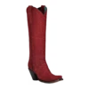 Corral Boots Corral® Ladies Python Exotic Red Tall Boots A4194