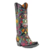 Old Gringo Women's Klak Skull Black Multicolor Cowgirl Boot L1300-1