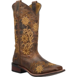 Laredo Ladies Brown Secert Garden Square Toe Boot 5822