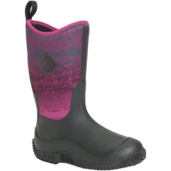 Muck Boot Company Muck Kids Hale Black & Magenta Didi Terrain Fade Waterproof Boots KBH-004