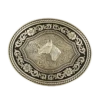 Nocona MensSilver Horse Head Motif Belt Buckle 37711