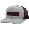 Hooey Unisex "Lock Up" Grey & Maroon Snapback Hat 2113T-GYMA