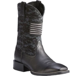Ariat® Men's Black Sport Patriot Square Toe Boot 10023361