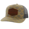 Hooey Men's "Tribe" Roughy 6-Panel Yellow & Grey Trucker Cap 4040T-YLGY