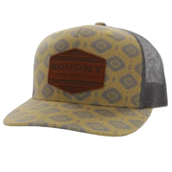 Hooey Men's "Tribe" Roughy 6-Panel Yellow & Grey Trucker Cap 4040T-YLGY