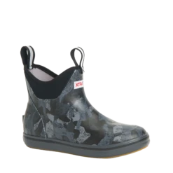 XTRATUF Ladies Black Camo Ankle Deck Boots XWAB-002