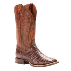 Ariat® Men's Double Down Caiman Belly Wide Square Toe Boots 10025088