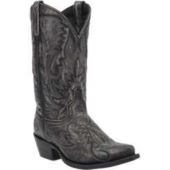 Laredo Men's Garrett Distressed Black Western Boots 68407
