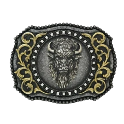 Nocona Mens Buffalo Head Belt Buckle 37010