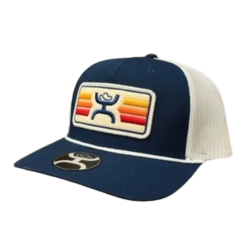 Hooey® Men's Sunset 5-panel Navy & Cream Trucker Cap 2239T-NVCR