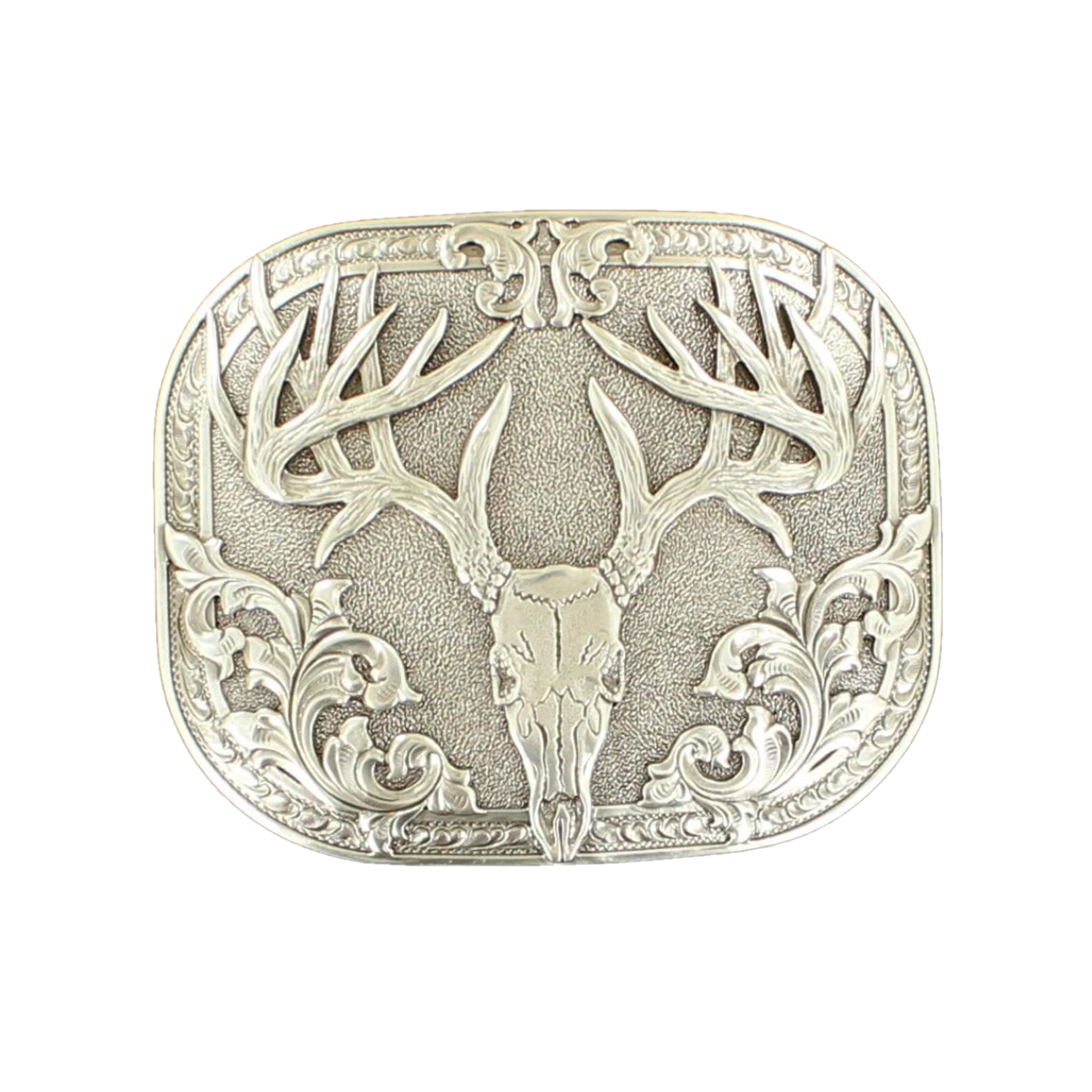 Nocona Mens Laser Etched Deer Skull Belt Buckle 37984 1 Nocona Mens Laser Etched Deer Skull Belt Buckle 37984