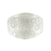 Nocona Mens Silver Floral Scroll Belt Buckle 37238