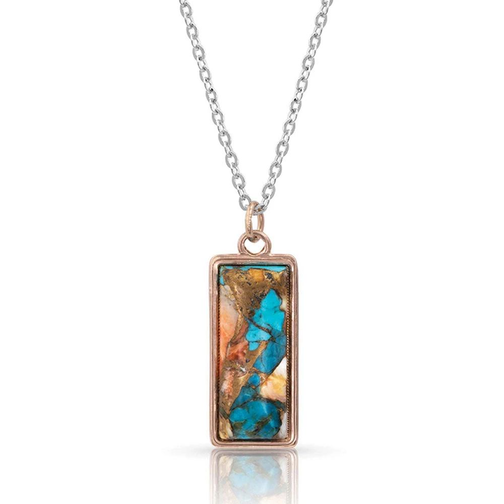 Montana Silversmiths Ladies Picture Perfect Turquoise Necklace NC4277RG 1 Montana Silversmiths Ladies Picture Perfect Turquoise Necklace NC4277RG