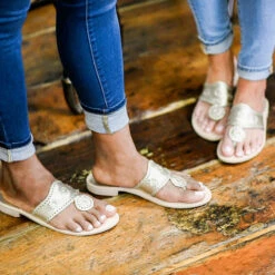 Jack Roger Ladies Slip On Platinum Sandals 1219SN0001042PLTNM -Ariat Style ON FOOT 2 800x 5cd4bfb9 bc3e 49ff 80cb 22fce1b36c9a