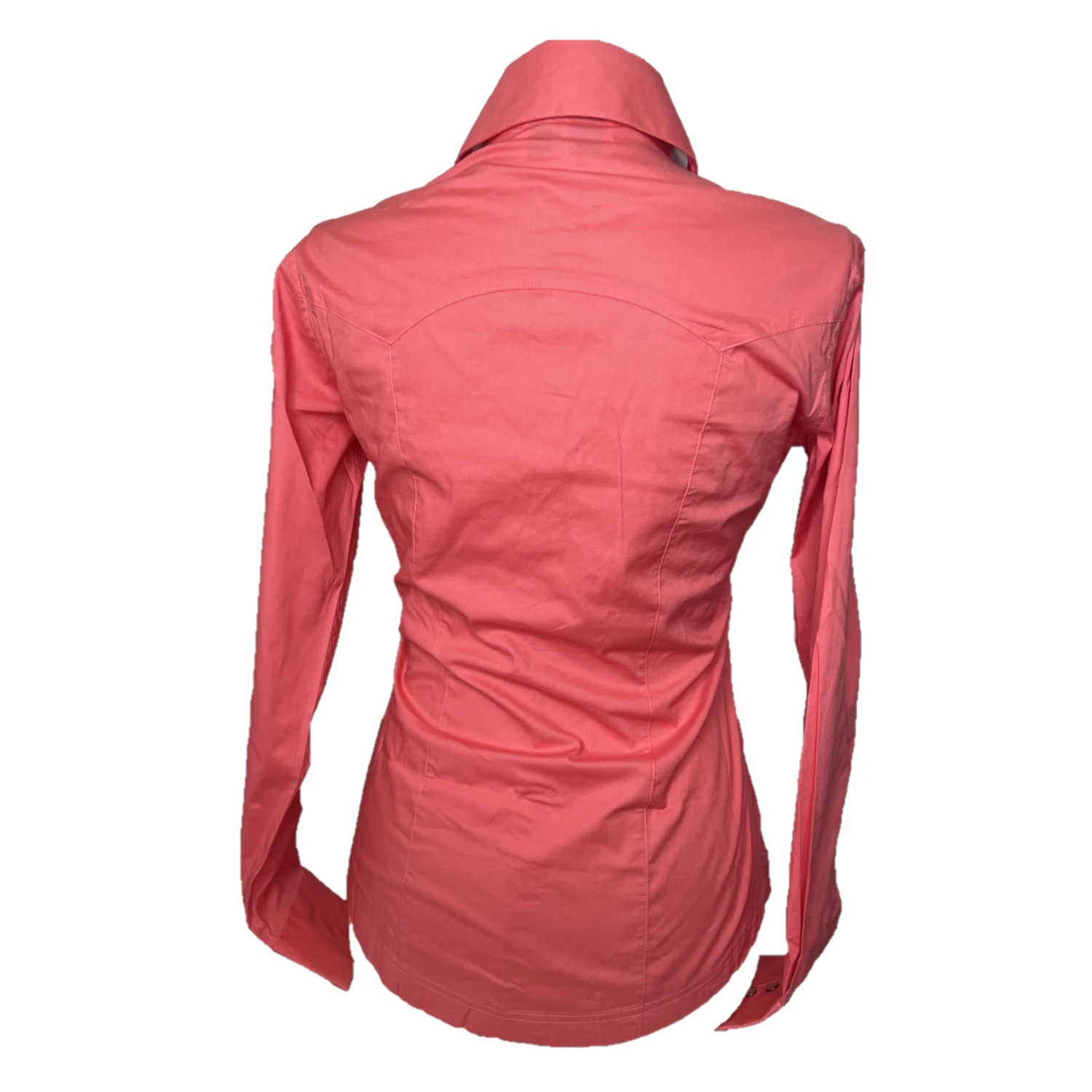 Panhandle® Ladies Solid Peach Snap Button Down Shirt PSWSOSR0LT-96 2 Panhandle® Ladies Solid Peach Snap Button Down Shirt PSWSOSR0LT-96 - Image 2