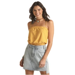 Panhandle Red Label® Ladies Spaghetti Strap Striped Gold Tube Top RLWT19R05R