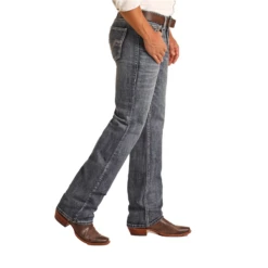 Rock & Roll Men's Two Tone Raise Medium Vintage Jeans RRMD0SRZSR 5 Rock & Roll Men's Two Tone Raise Medium Vintage Jeans RRMD0SRZSR -Ariat Style RRMD0SRZSR2
