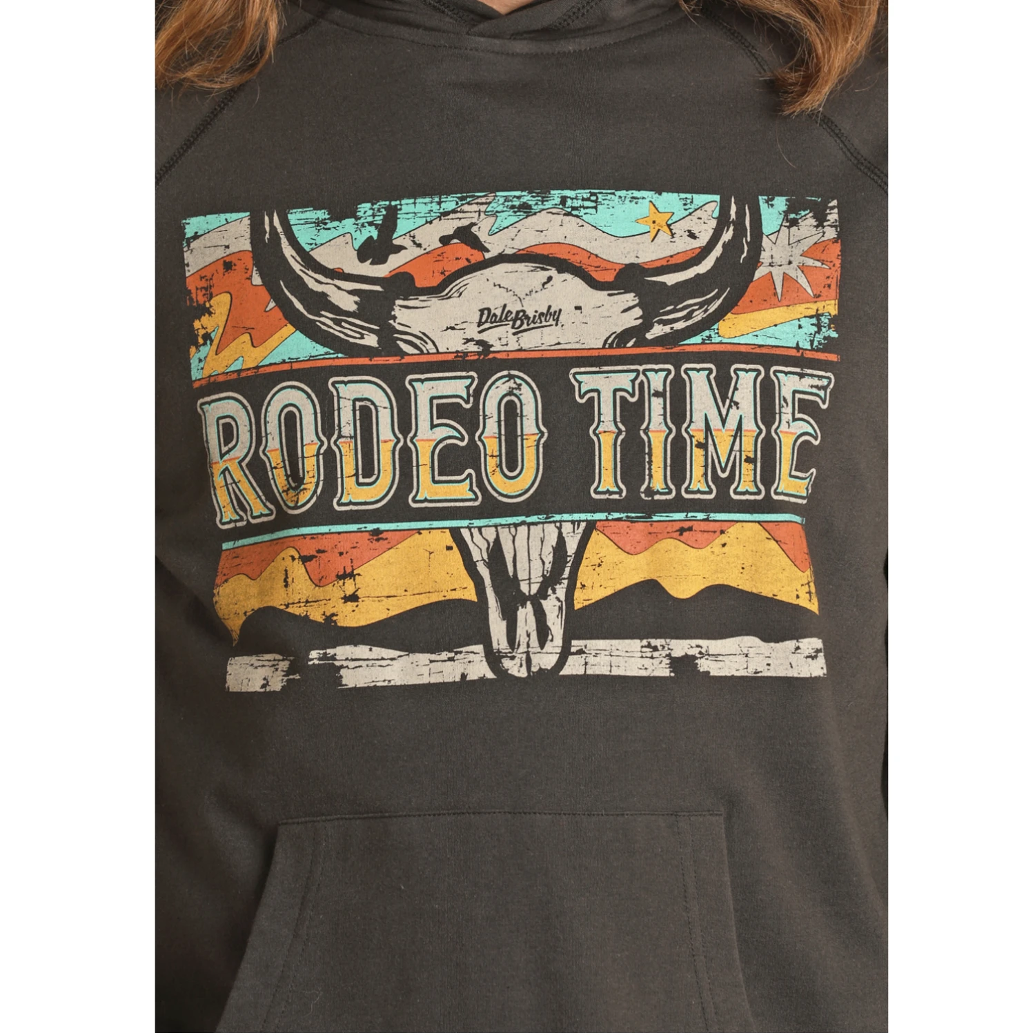 Rock & Roll Cowboy® Men's Dale Brisby Rodeo Black Hoodie RRMT94R0J5 2 Rock & Roll Cowboy® Men's Dale Brisby Rodeo Black Hoodie RRMT94R0J5 - Image 2