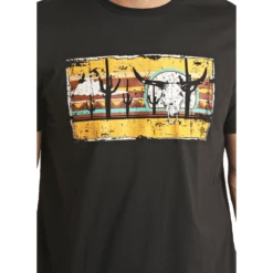 Rock & Roll Unisex Black Bull Skull Graphic T-Shirt RRUT21R060-01 5 Rock & Roll Unisex Black Bull Skull Graphic T-Shirt RRUT21R060-01 -Ariat Style RRUT21R060 01 2