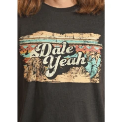 Rock & Roll Cowboy® Unisex Dale Yeah Black Graphic T-Shirt RRUT21R0J1 5 Rock & Roll Cowboy® Unisex Dale Yeah Black Graphic T-Shirt RRUT21R0J1 -Ariat Style RRUT21R0J1 2