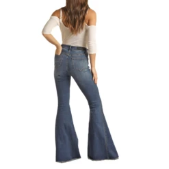 Rock & Roll Denim® Ladies Side Insert Bell Bottom Jeans RRWD7HRZQK -Ariat Style RRWD7HRZQK 2