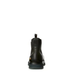 Ariat® Men's 6" Turbo Chelsea Carbon Toe Black Work Boots 10027330 -Ariat Style S19 MNS WORK Couto 10027330 heel