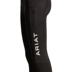 Ariat Ladies EOS Knee Patch Black Tights 10025582 -Ariat Style S19 WMS ENGL 10025582 ghost detail