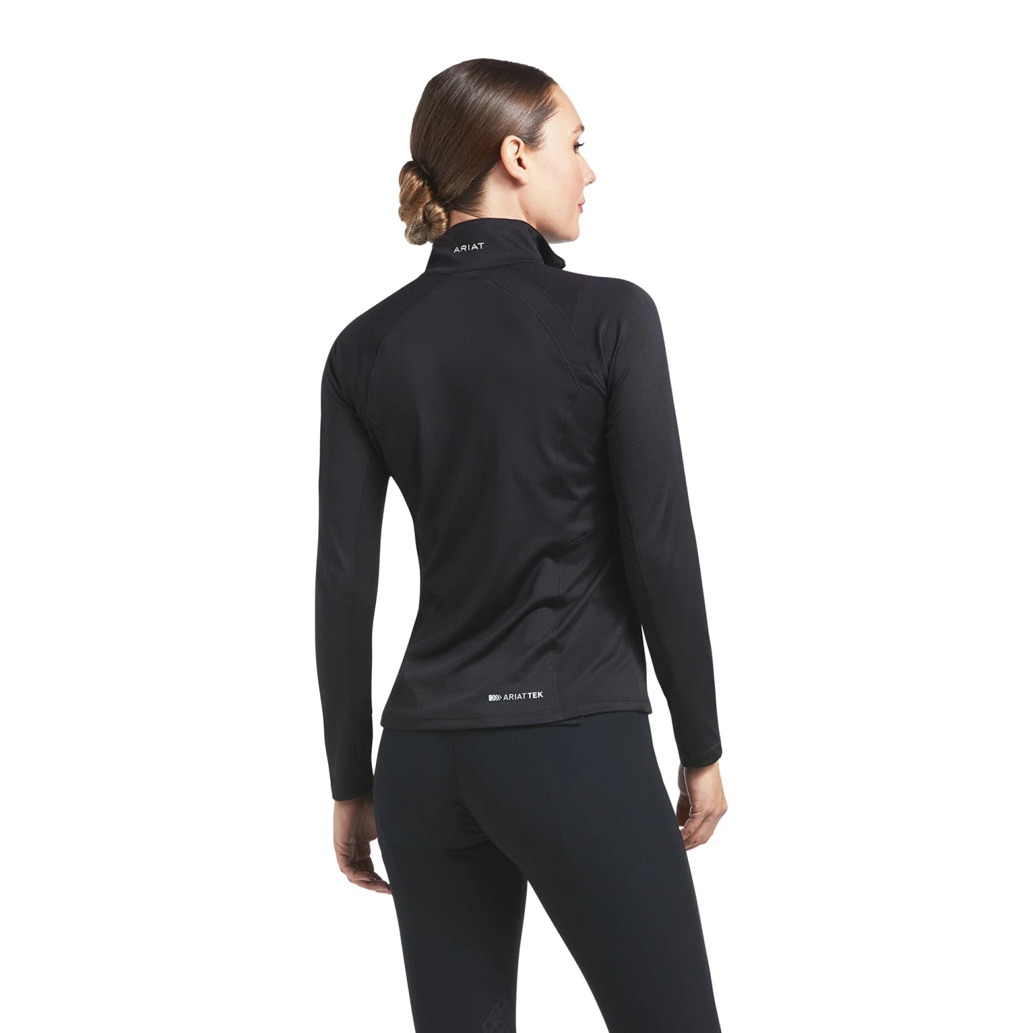 Ariat® Ladies Sunstopper 2.0 Black 1/4-Zip Pullover Baselayer 10030429 2 Ariat® Ladies Sunstopper 2.0 Black 1/4-Zip Pullover Baselayer 10030429 - Image 2