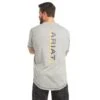 Ariat® Men's Rebar Workman Logo Tee Heather Grey 10035400