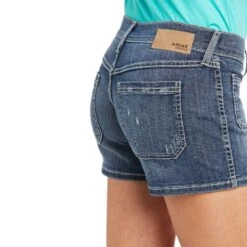Ariat® Ladies Boyfriend Nautalis 5" Blue Canadian Jean Shorts 10034640 -Ariat Style S21 WMS WEST 10034640 detail01
