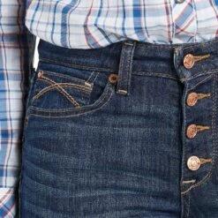 Ariat Ladies R.E.A.L Kristen High Rise Straight Leg Jeans 10034664 -Ariat Style S21 WMS WEST 10034664 detail03