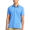 Ariat® Men's Medal Short Sleeve Reykjavik Blue Polo Shirt 10039497