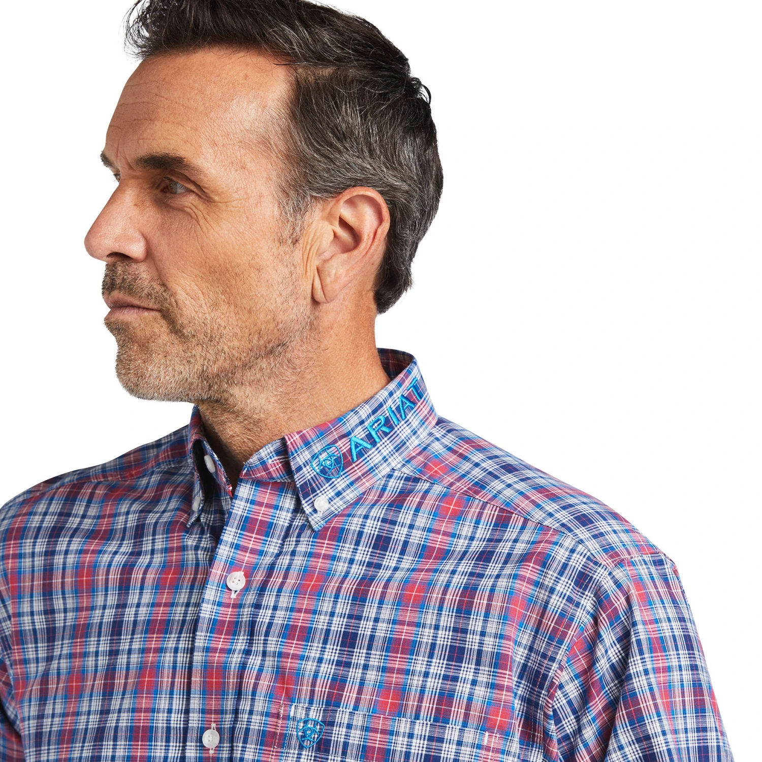 Ariat® Men's Pro Team Classic Button Down T-Shirt 10039733 3 Ariat® Men's Pro Team Classic Button Down T-Shirt 10039733 - Image 3