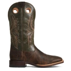 Ariat® Men's Toughy VentTek 360° Herd Brown/Leaf Green Boots 10040239 -Ariat Style S22 MNS WEST 10040239 side