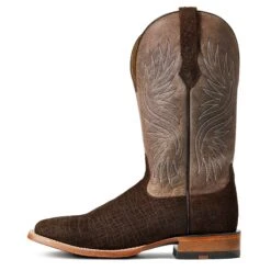 Ariat Men's Circuit Rockridge Dark Coffee & Conch Tan Boots 10040241 -Ariat Style S22 MNS WEST 10040241 side