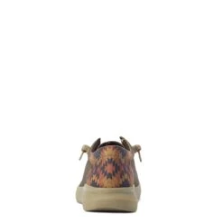 Ariat Men's Hilo Stretch Lace Dark Tan & Rust Aztec Shoe 10040445 -Ariat Style S22 MNS WEST 10040445 heel