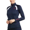 Ariat® Ladies Sunstopper 2.0 1/4 Zip Navy Baselayer Shirt 10039184