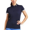 Ariat® Ladies Bandera Navy Blue 1/4 Zip Polo Shirt 10039188