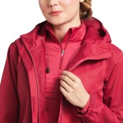 Ariat® Ladies Spectator Red Bud Long Sleeve Waterproof Jacket 10039214 -Ariat Style S22 WMS ENGL 10039214 detail02