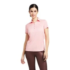 Ariat Ladies Talent Short Sleeve Peach Blossom Polo Shirt 10039322