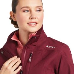 Ariat® Ladies Coastal Waterproof Zinfandel Jacket 10039349 -Ariat Style S22 WMS ENGL 10039349 detail02 44030668 216f 423b 8e5a 91363c98a2e5
