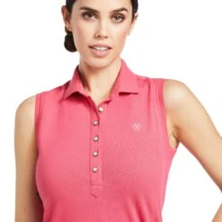 Ariat® Ladies Prix 2.0 Sleeveless Polo Party Punch Vest 10039468 -Ariat Style S22 WMS ENGL 10039468 detail01